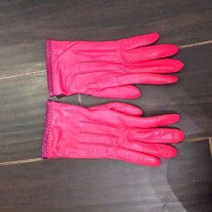 Pink gloves